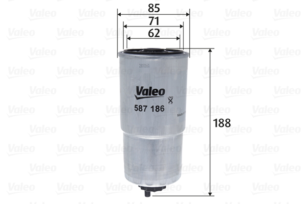 VALEO 587186 Üzemanyagszűrő